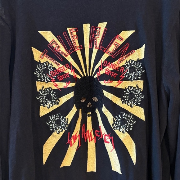 True Religion Rising Sun  Long Sleeve Thermal Shirt Size XL - Picture 2 of 7